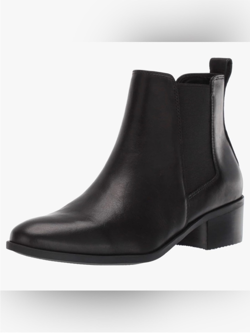 Steve Madden Black Dover Ankle Chelsea Boots Classic Slip-On Size 9M Leather